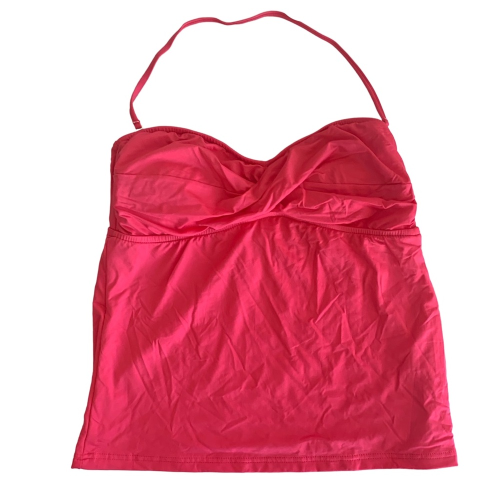 Mossimo Hot Pink Tankini Swimsuit Top With Ruching